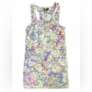 Y2K Floral Mesh Tank